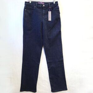 NWT Gloria Vanderbel Amanda Dark Blue Stretch Denim Jeans Size 8 Average
